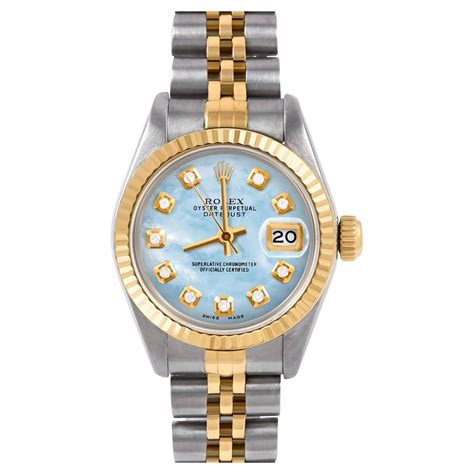 rolex datejust light blue|Rolex Datejust blue for sale.